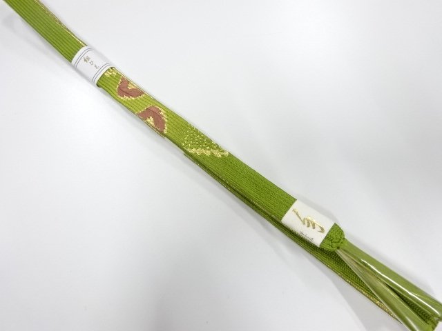 JAPANESE KIMONO / UNUSED KOREI HAND-TIED OBIJIME